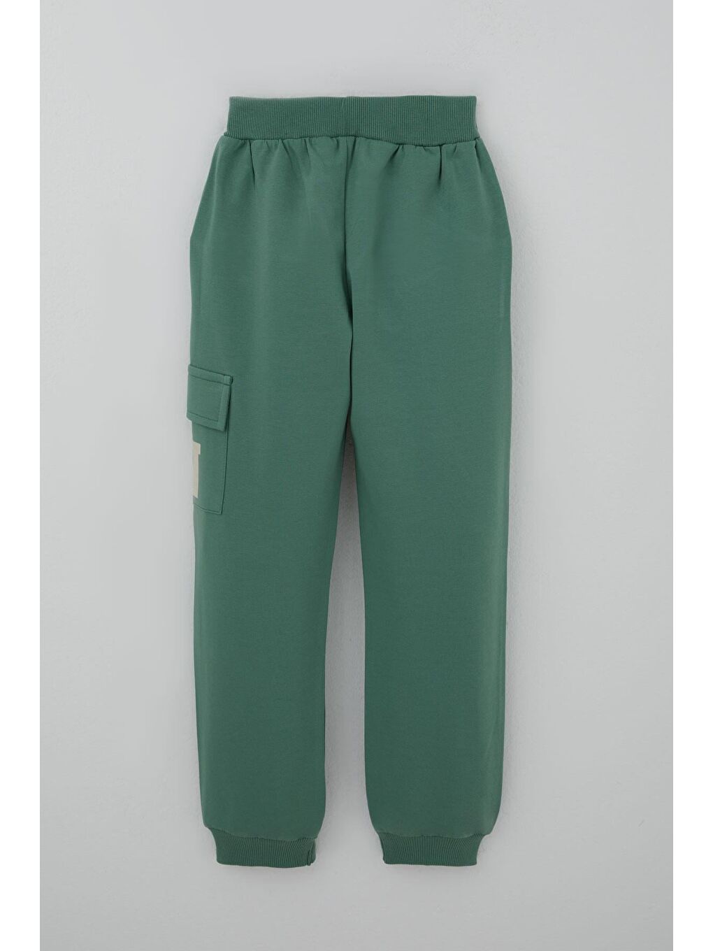 Ekru Erkek Çocuk Eşofman Takımı Şehir Konseptli Pantolonu Yan Cep Detaylı Krem (4-9 Yaş)-4