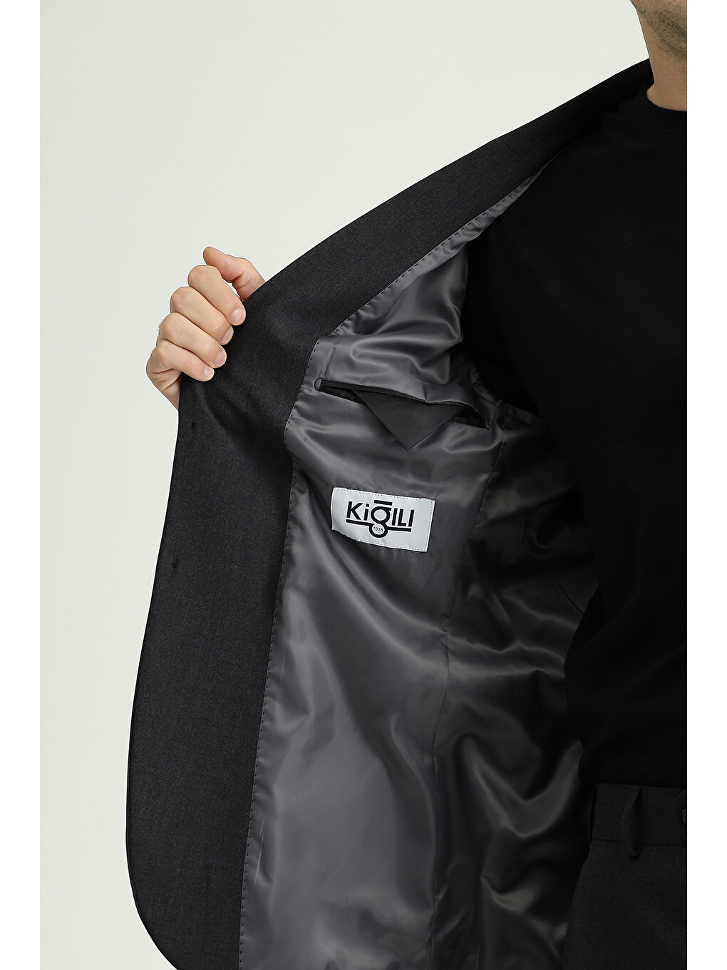 Gri Süper Esnek Takım Elbise-6