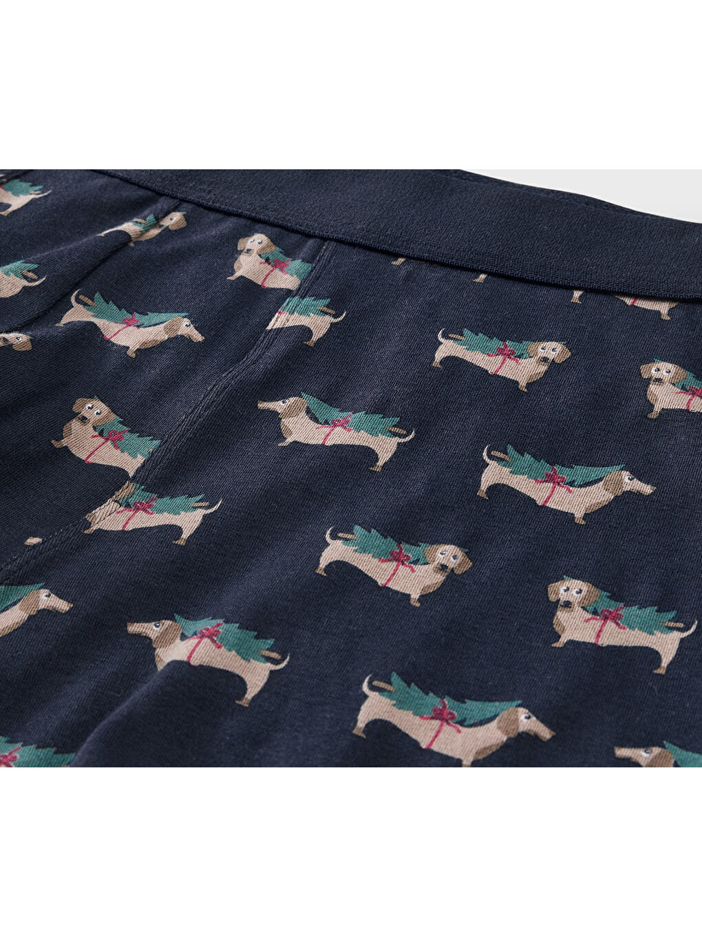 Lacivert Erkek Slip Boxer, 2li, Köpek-1