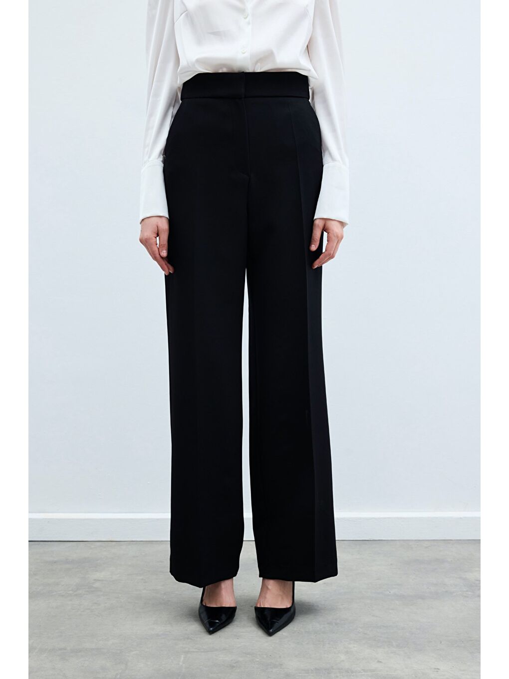 Cepli Klasik Pantolon - Siyah-3