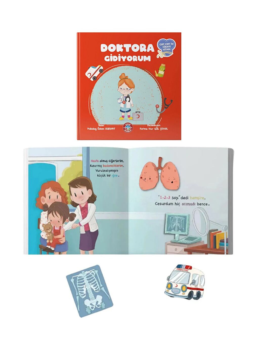 Doktora Gidiyorum Cırt Cırtlı Aktivite Etkinlik Kitabı-1