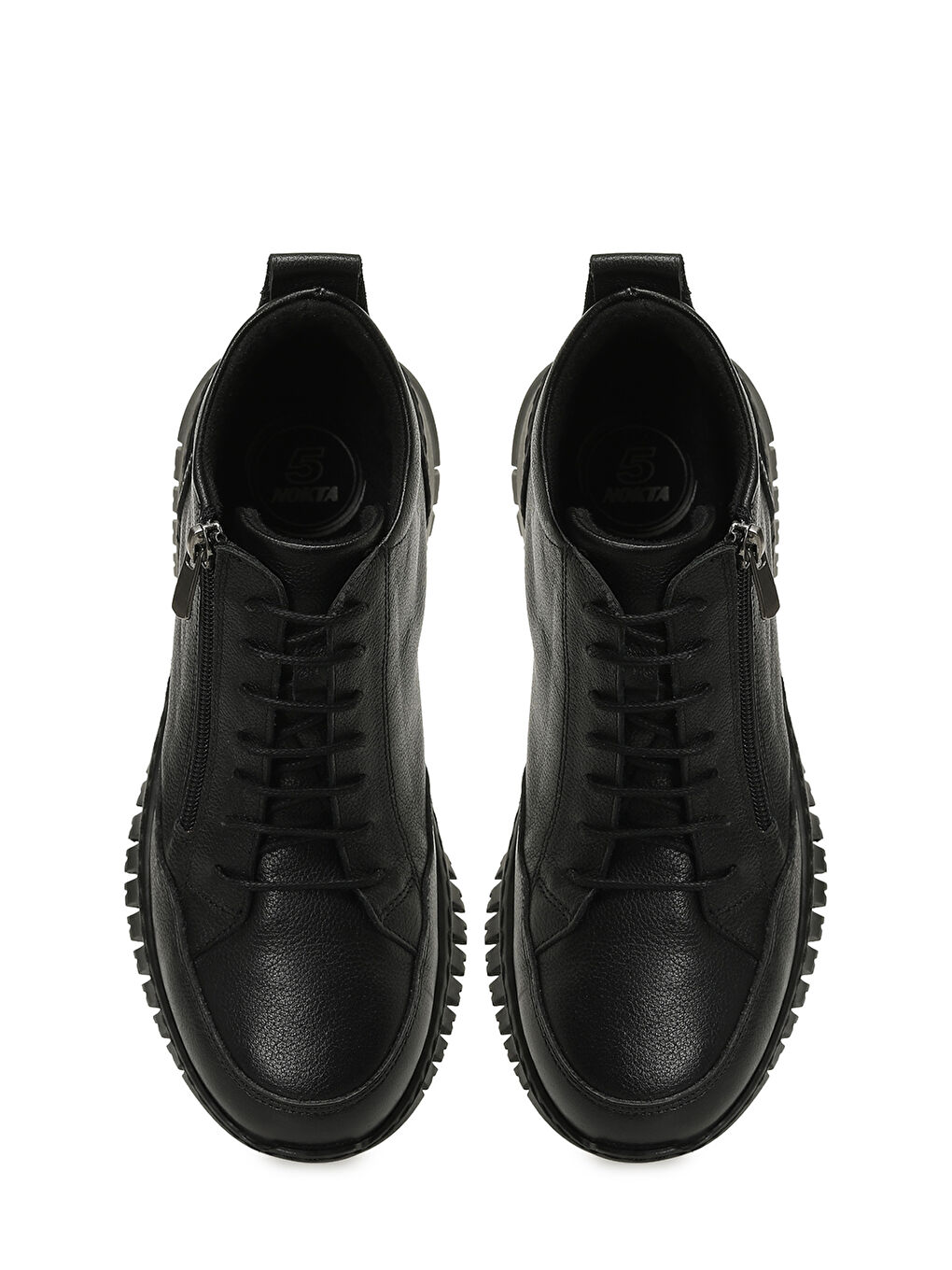 105331.Z5PR Siyah Kadın Düz Bot-3