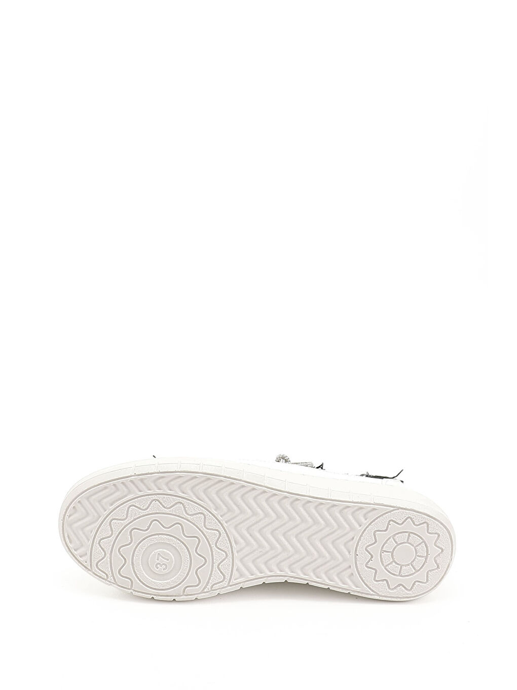 GÖNDERİ(R) Mor Kadın ZÜMRÜT SİYAH Jean Triko Taşlı Comfort Sneaker - 3
