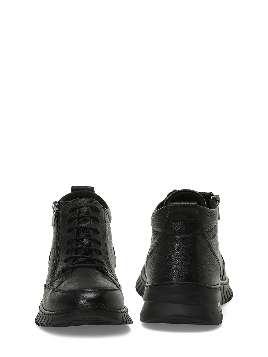 105331.Z5PR Siyah Kadın Düz Bot-4