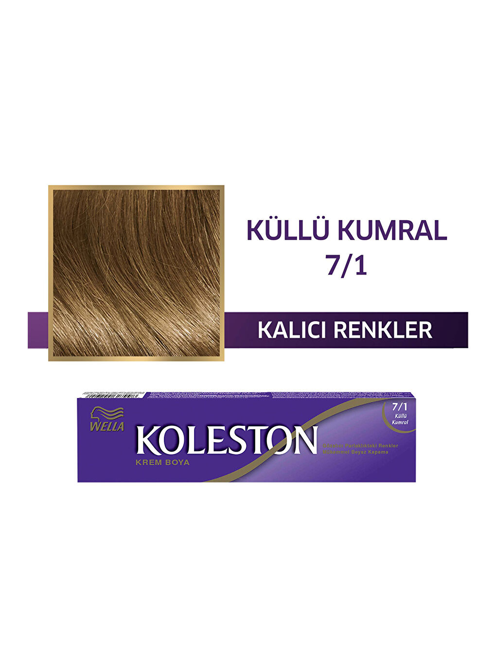 Wella Kum Koleston Single Tüp Boya 7/1 Küllü Kumral - 1