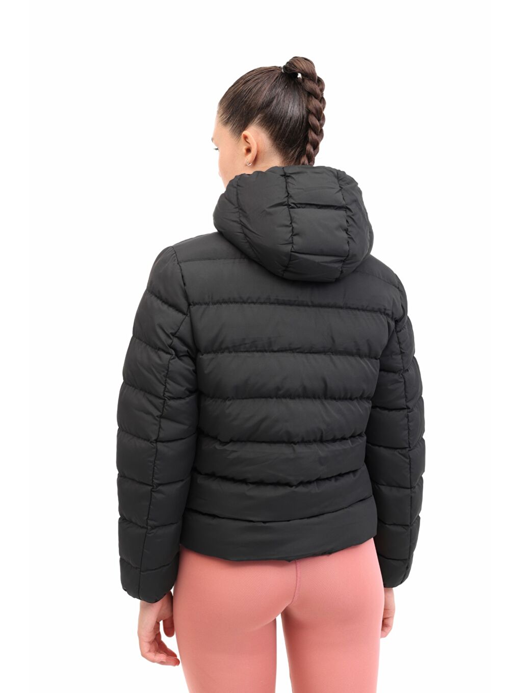 WL 2BRUKA-01 5PR Siyah Kadın Kısa Kaban-1