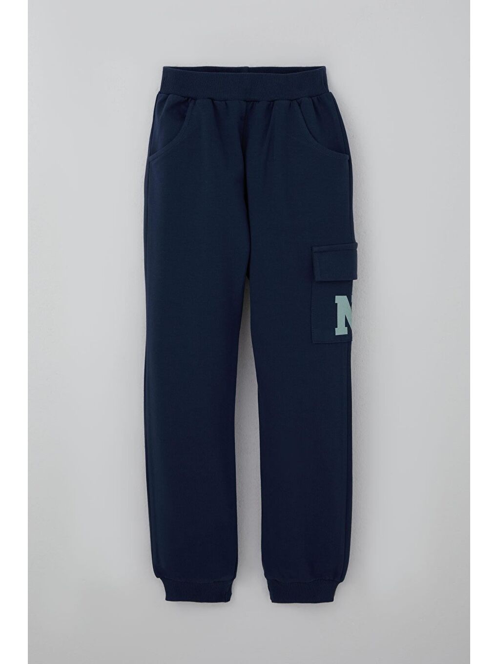 Turkuaz Erkek Çocuk Eşofman Takımı Şehir Konseptli Pantolonu Yan Cep Detaylı Su Yeşili (4-9 Yaş)-2