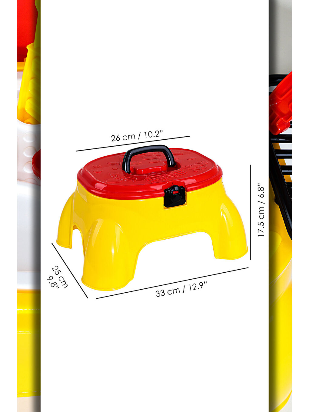 18 Parça Masalı Oyuncak Tamir Seti - Taşıma Çantalı Oturaklı Eğitici Meslek Oyunu Alet Çantası-6