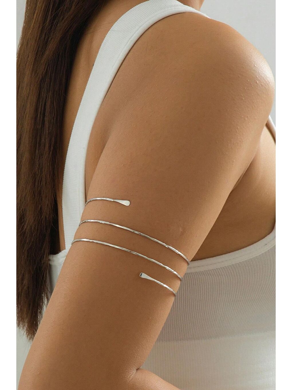 Gri 3 Sıralı Pazu Bilekliği Kol Takısı