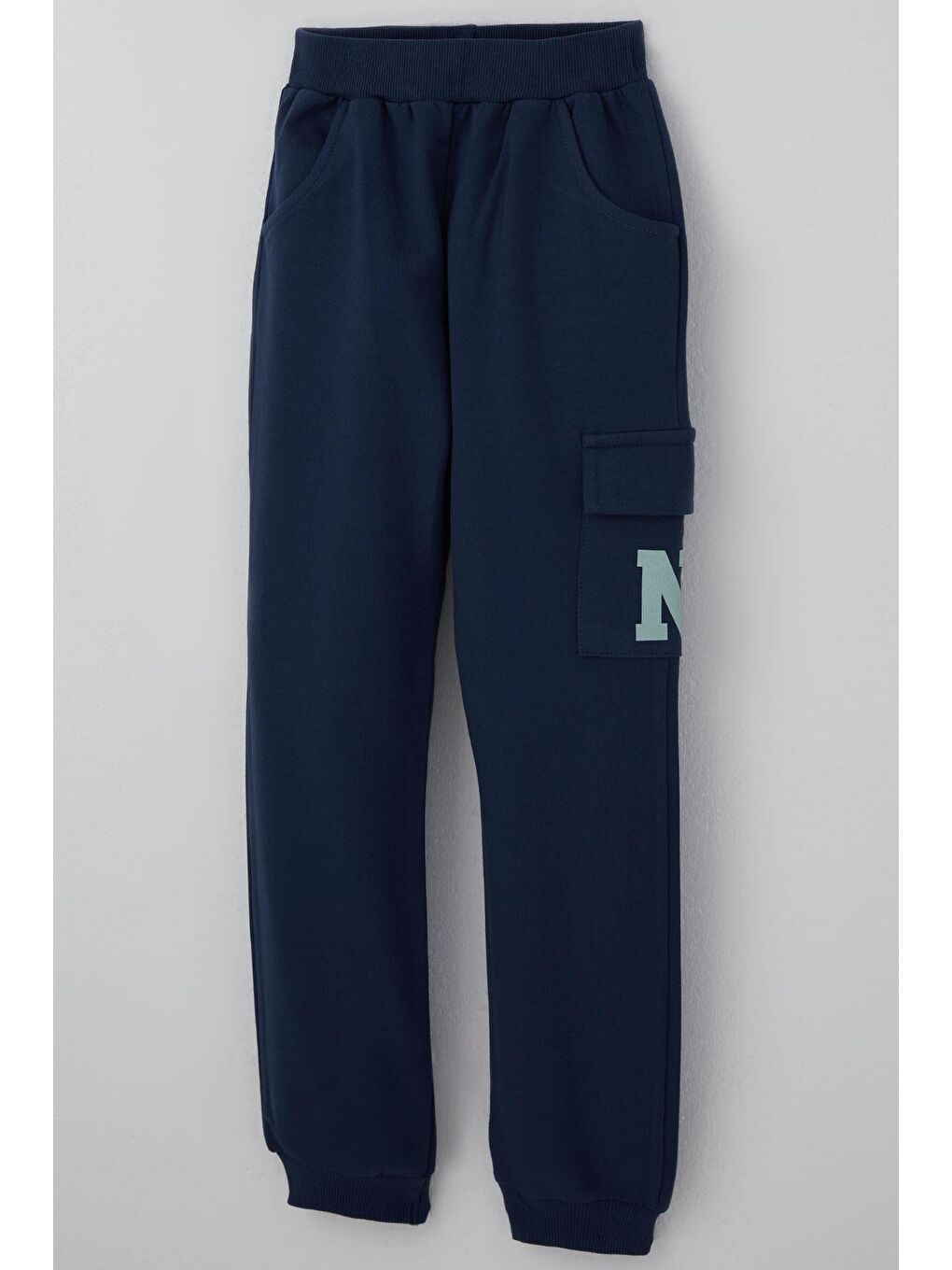 Turkuaz Erkek Çocuk Eşofman Takımı Şehir Konseptli Pantolonu Yan Cep Detaylı Su Yeşili (4-9 Yaş)-6