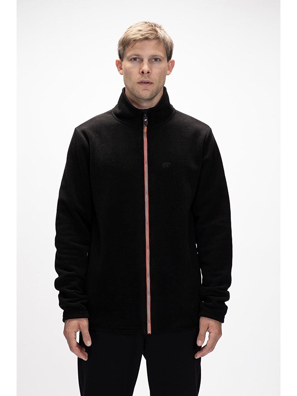 Siyah Sky Si̇yah Fermuarlı Erkek Polar