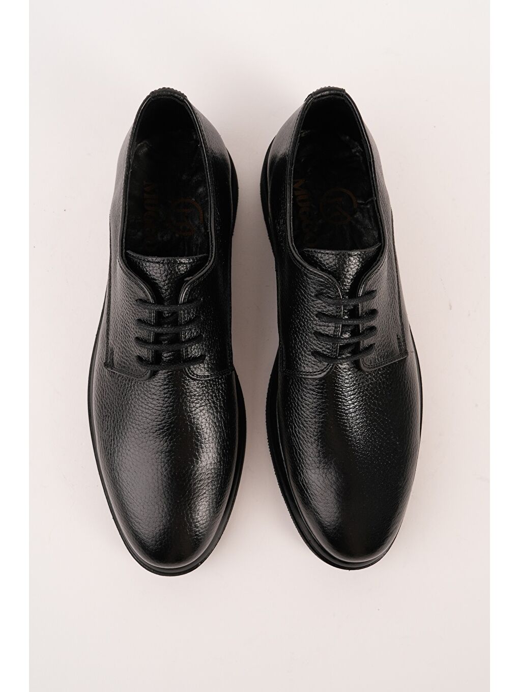 Siyah DANİEL Hakiki Deri Bağcıklı Erkek Günlük Klasik Casual Ayakkabı-1