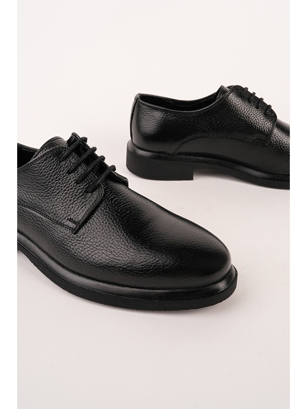 Siyah DANİEL Hakiki Deri Bağcıklı Erkek Günlük Klasik Casual Ayakkabı-2