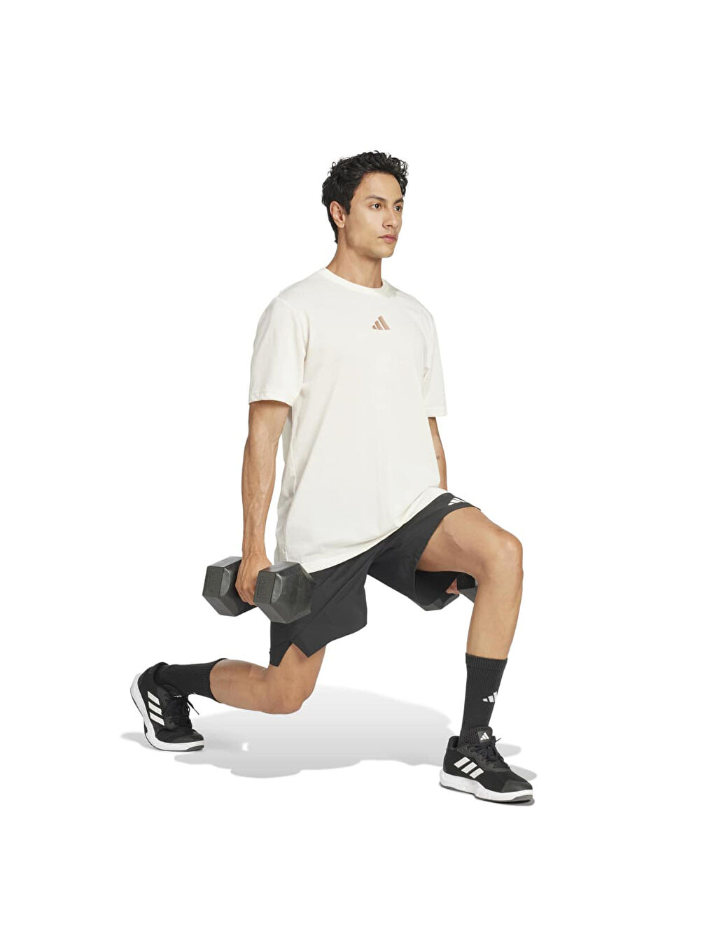 One Rep at a Time Training Graphic Erkek Beyaz Tişört-2