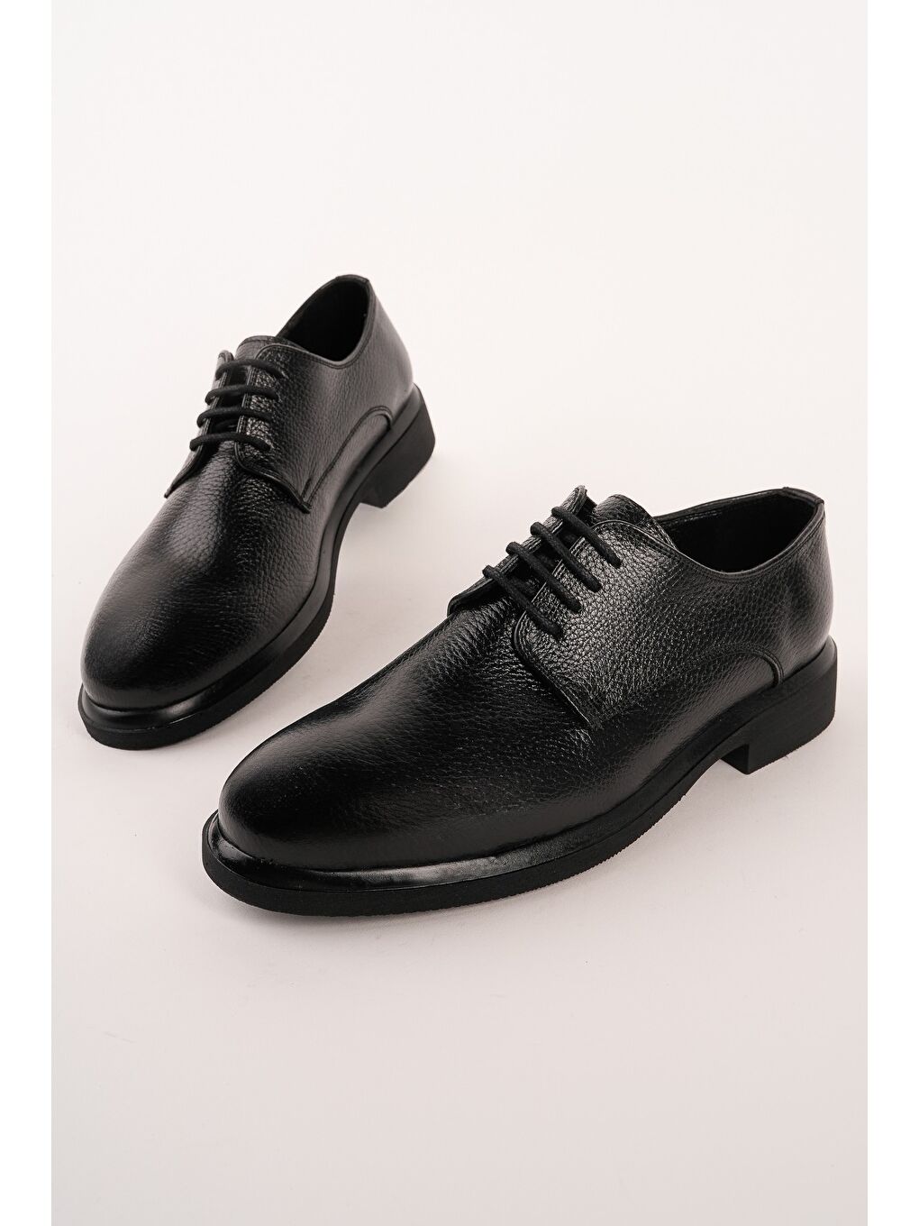 Siyah DANİEL Hakiki Deri Bağcıklı Erkek Günlük Klasik Casual Ayakkabı-3