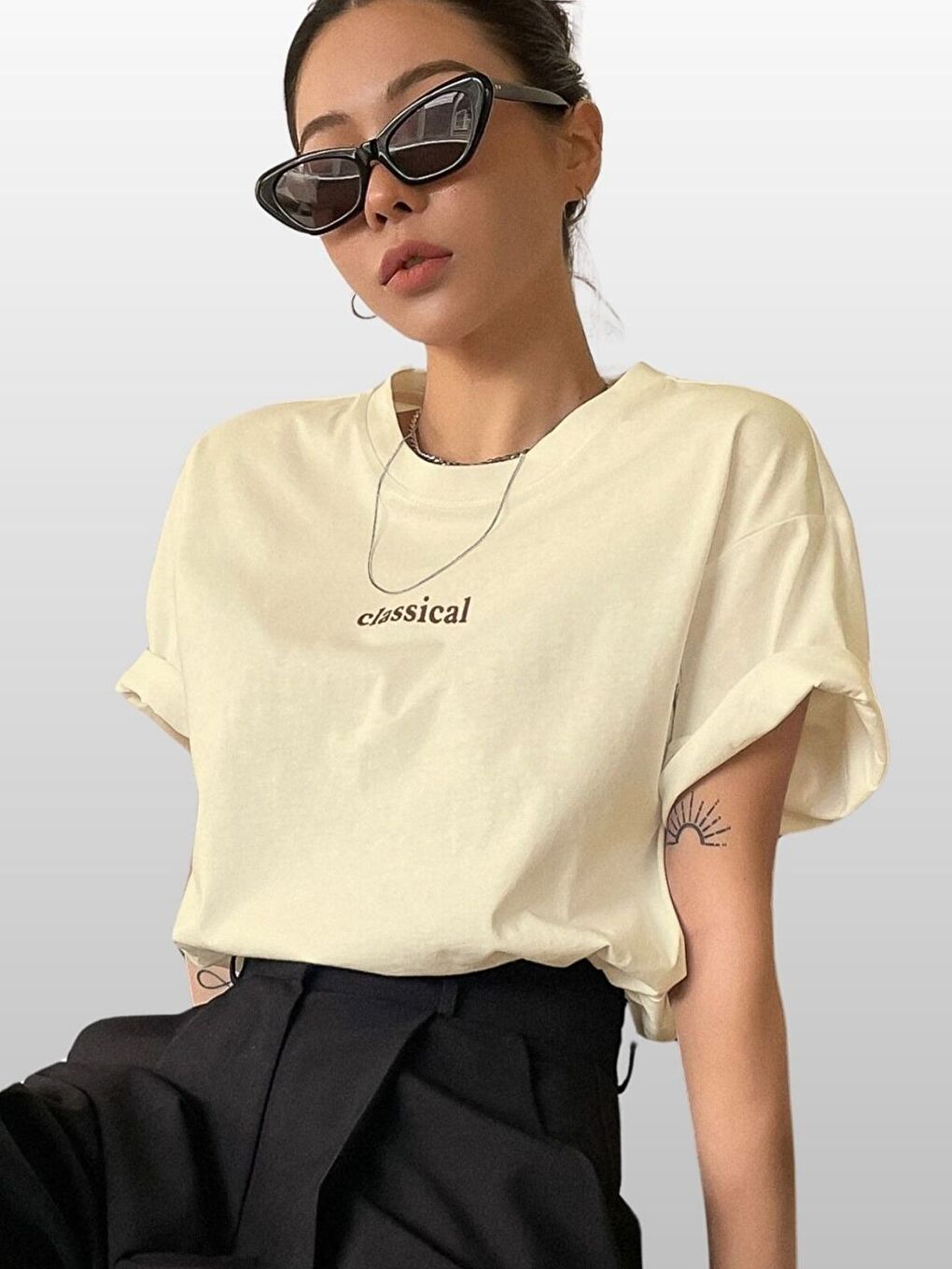 Karışık Kadın Classical Baskılı 3lü SET Kahve-Siyah-Sarı-3