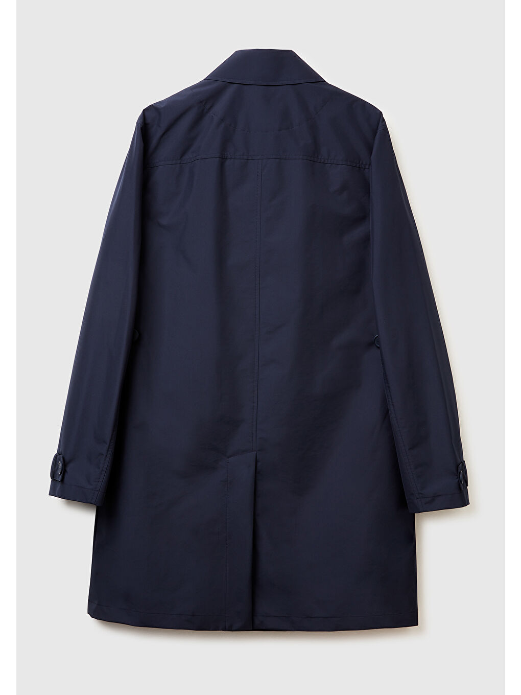 Erkek Lacivert Kolu Manşet Detaylı Yelekli Uzun Mont-3