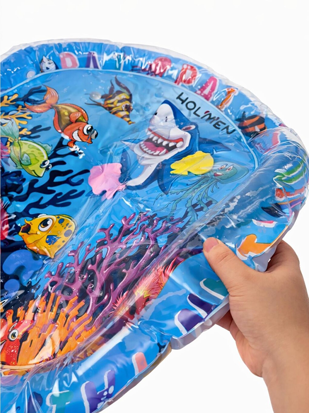 Şişme Sulu Oyun Matı Yuvarlak 65x65 Cm - Standart-3