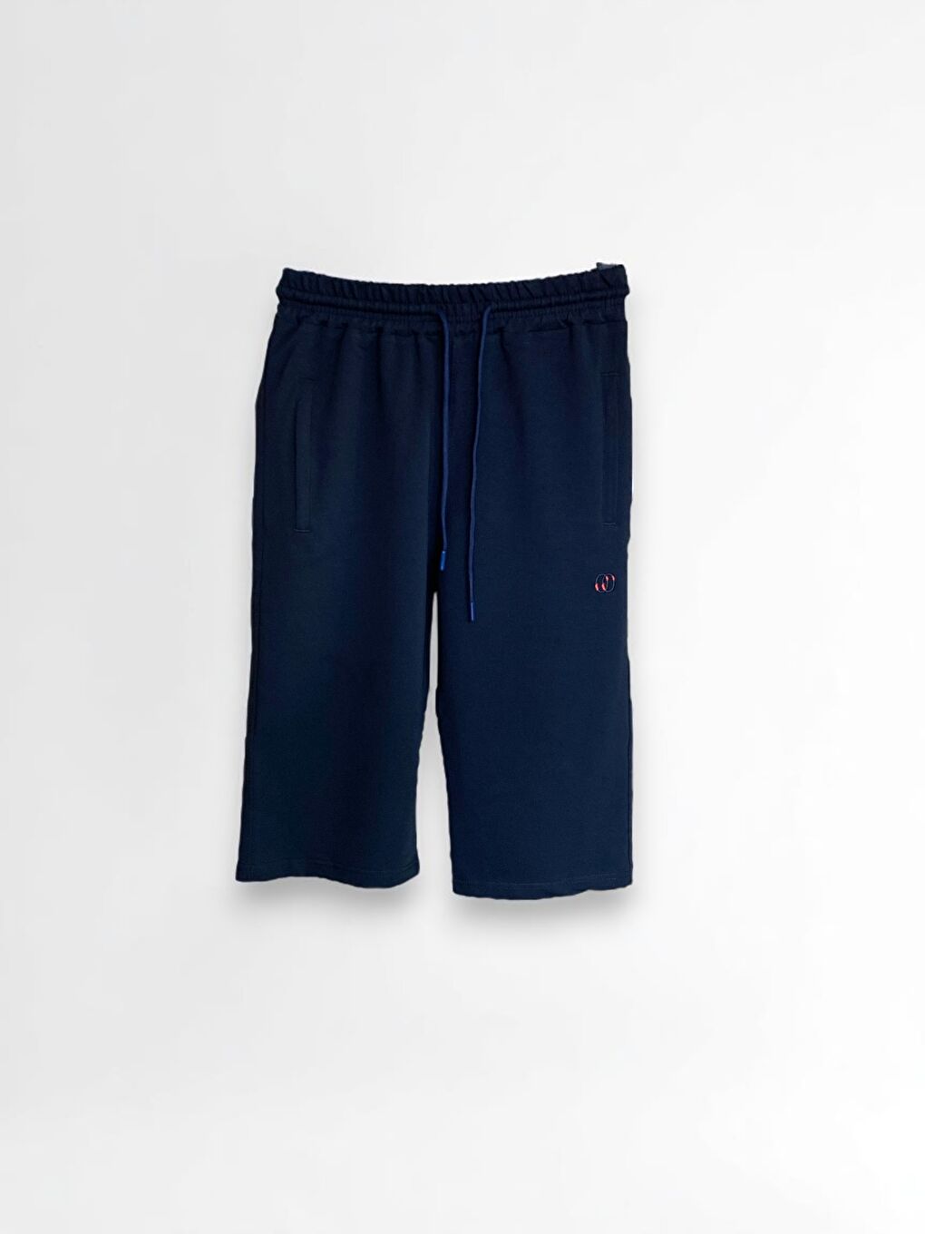 Lacivert Erkek Pamuklu Fermuarlı Cepli Kaliteli Yazlık Rahat Kapri