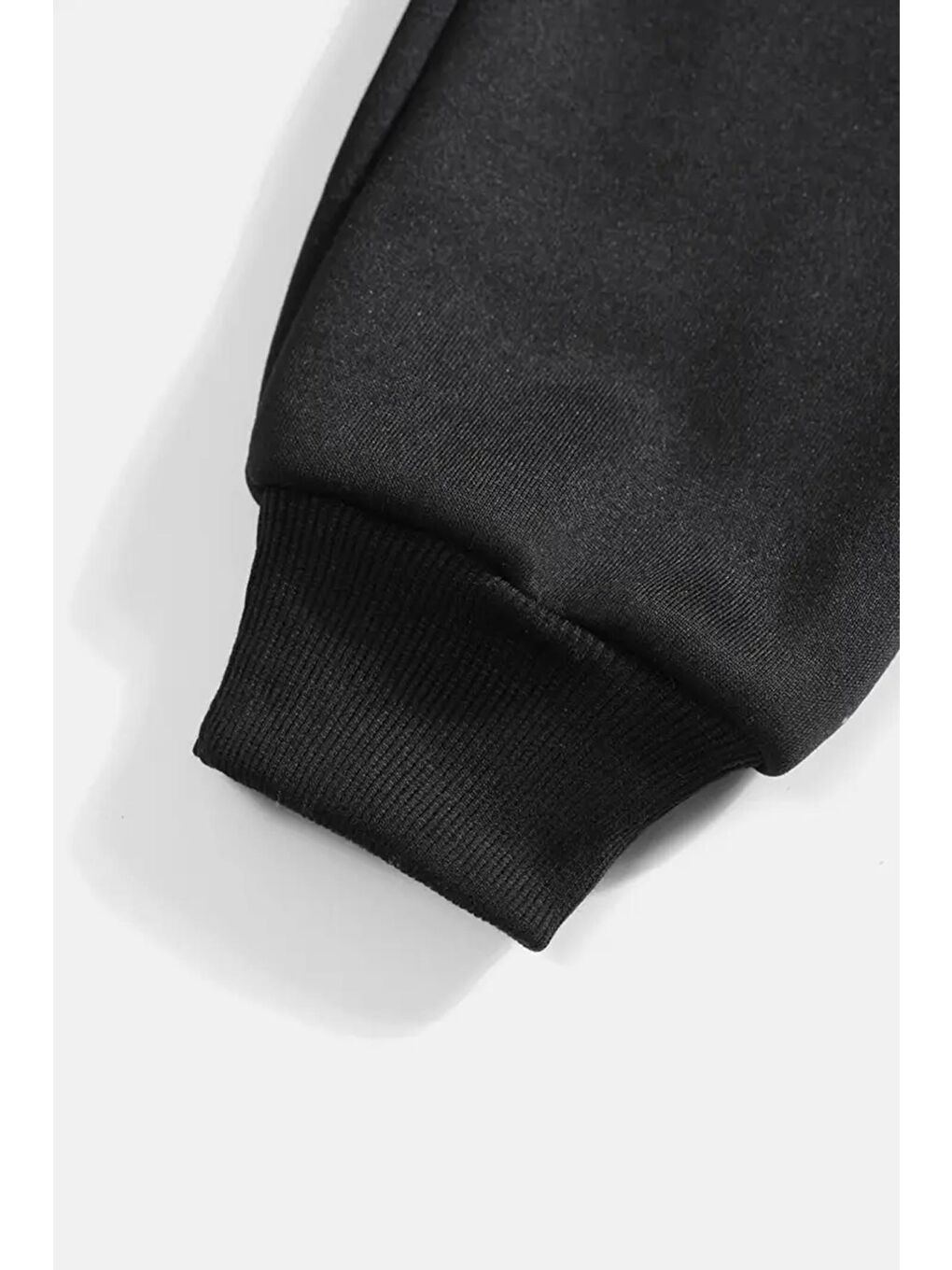 Siyah Chery Sırt Baskılı İçi Pamuklu Unisex Sweatshirt-3