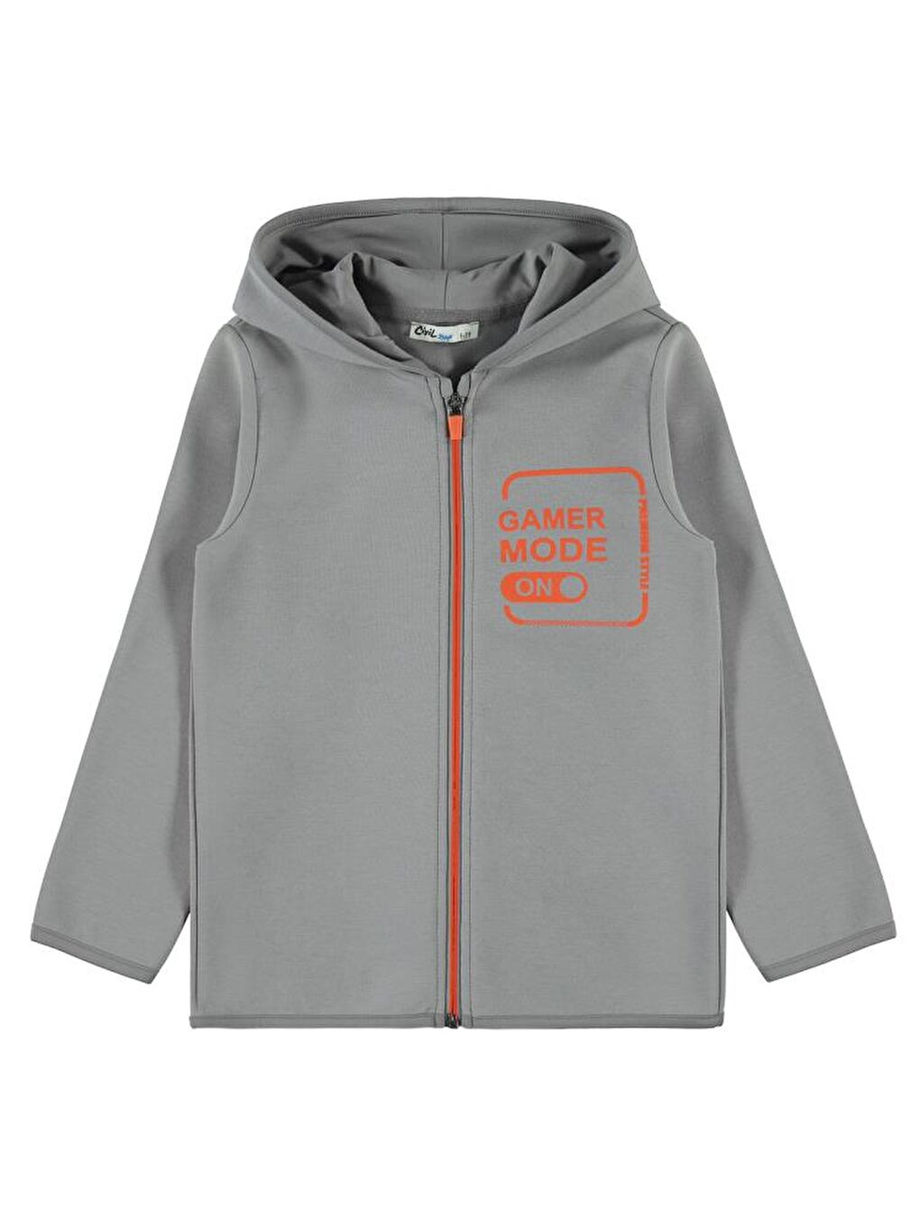 Boys Gamer Mode Baskılı 10-13 Yaş Hırka - Gri10-11 Yaş