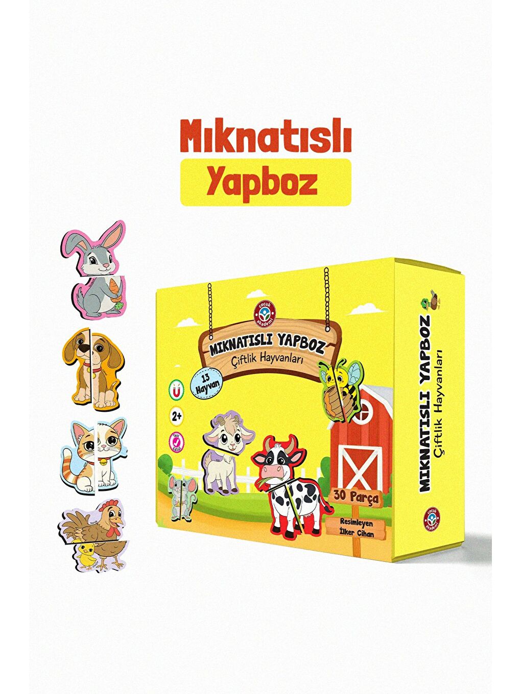 Mıknatıslı Yapboz Çiftlik Hayvanları