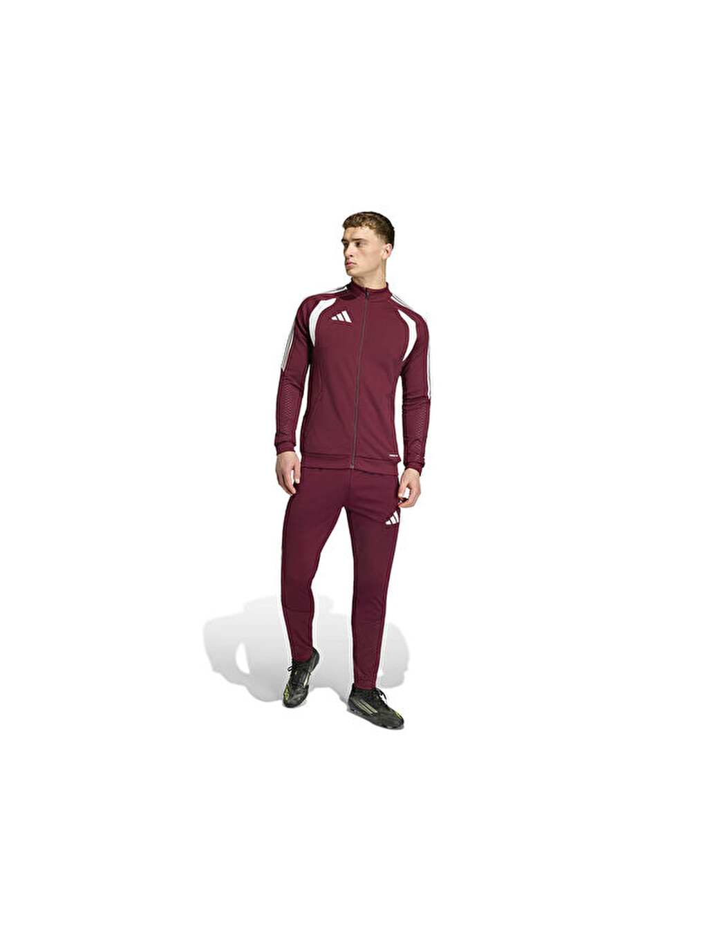 Tiro 26 Competition Tr Jkt Erkek Futbol Kamp Fermuarlı Sweatshirt Ke9254 Kırmızı-6
