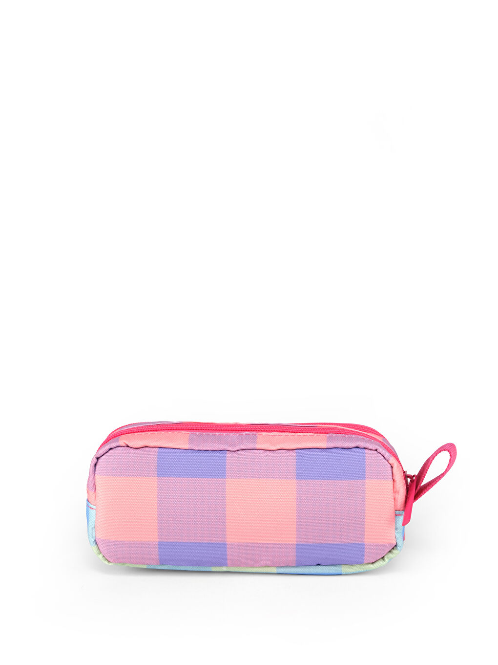 Ekose Desen Çift Bölme Kız Çocuk Kalemlik-5