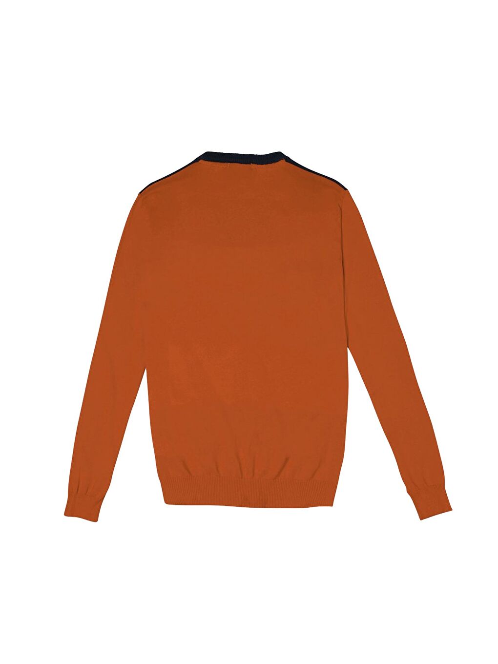 Kırmızı Bisiklet Yaka Çizgili Erkek Sweatshirt-3