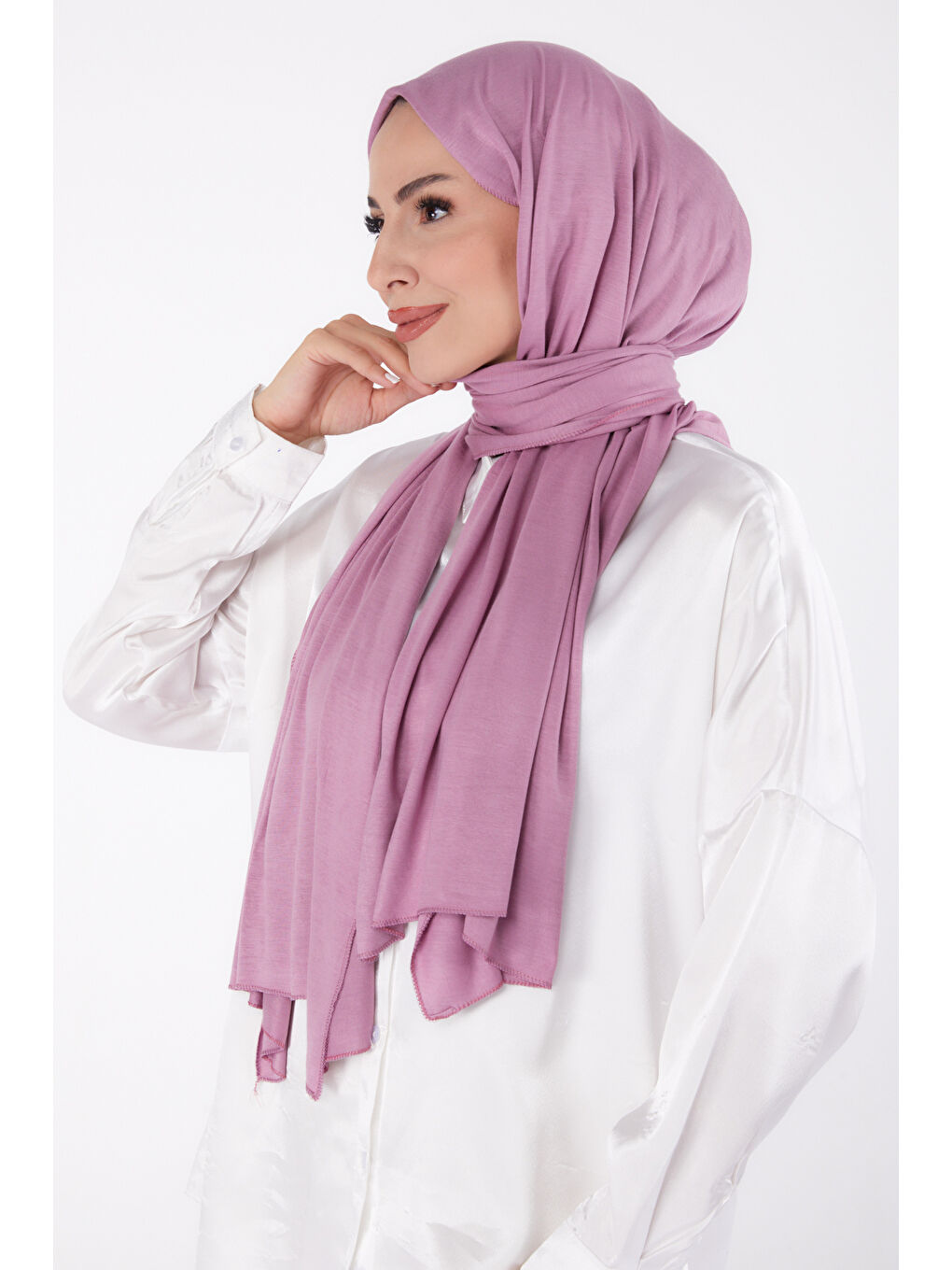 Penye Şal Koyu Lila - 23353