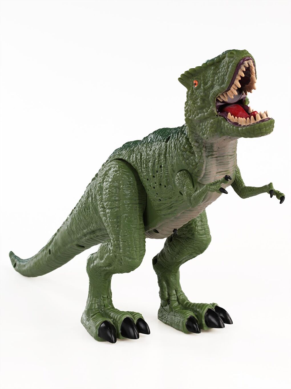 Seher Oyuncak Uzaktan Kumandalı Usb Şarjlı Ağzından Duman Atan Büyük Boy Dinozor - Yeşil Standart-4
