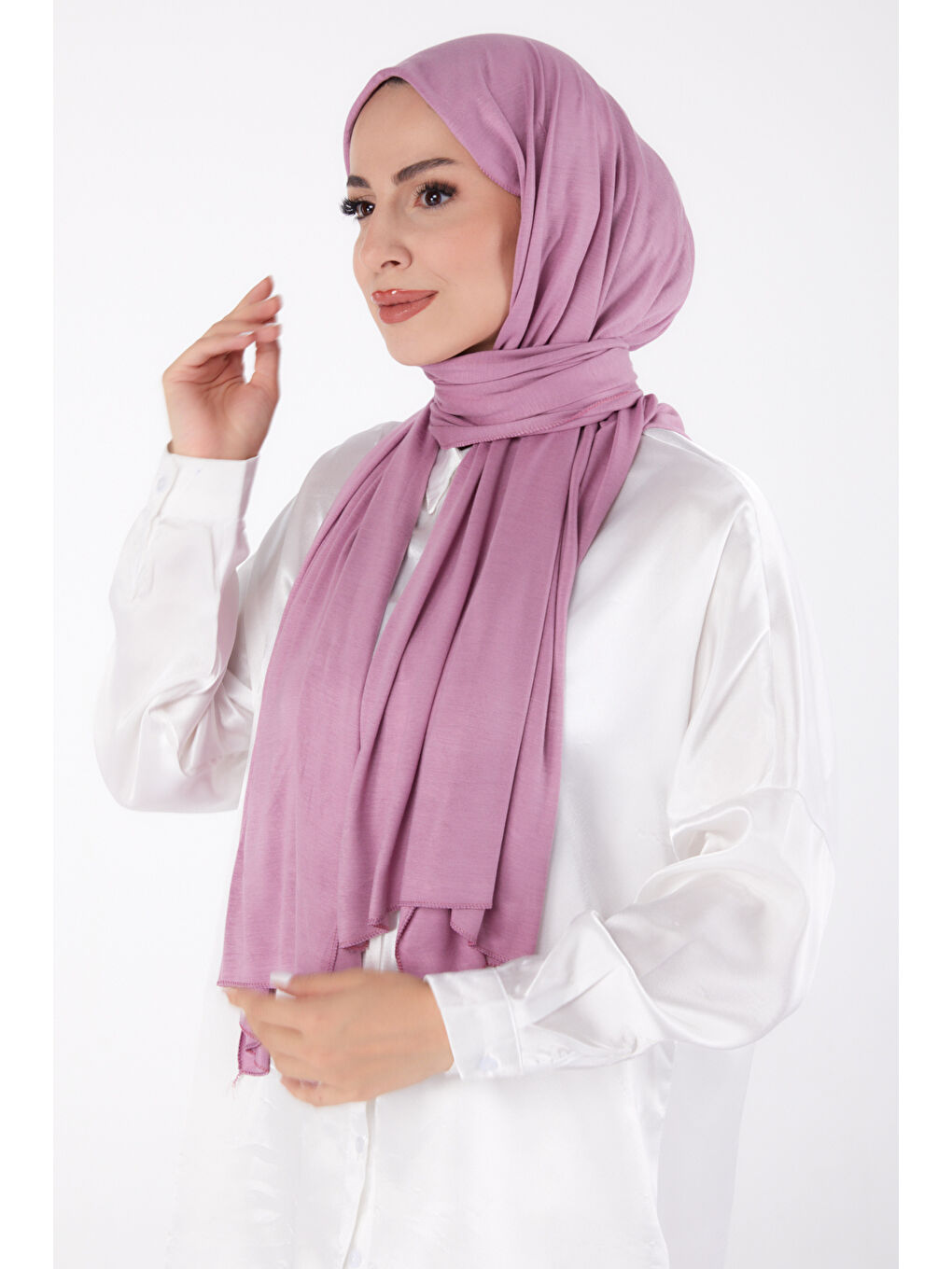 Penye Şal Koyu Lila - 23353-1