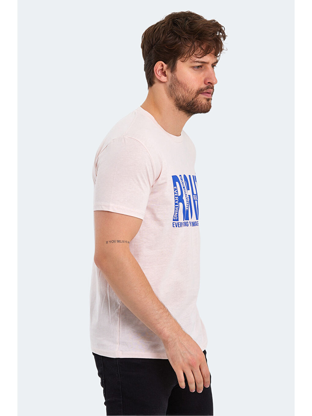 Pembe KAUKO Erkek Tişört Somon-2