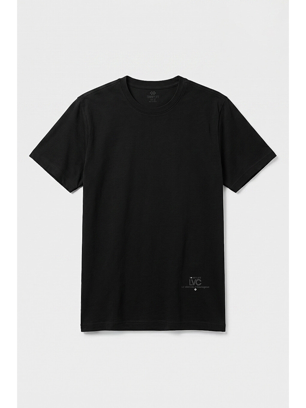 Siyah Standart Fit Baskılı Kısa Kollu Erkek T-shirt - 88440