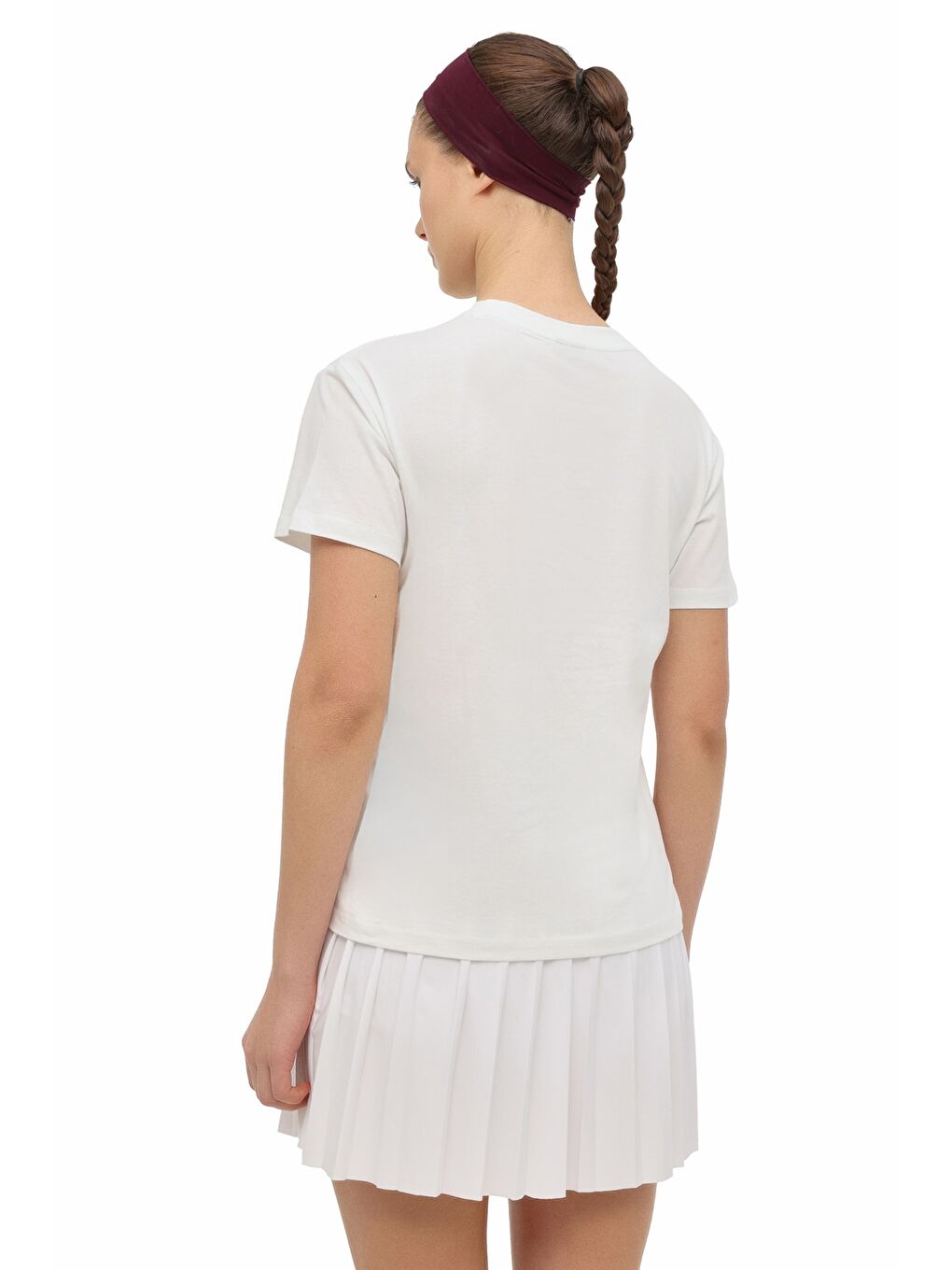 Bej WB 11ANNA-T 6FX Ekru Kadın Kısa Kol T-Shirt-1