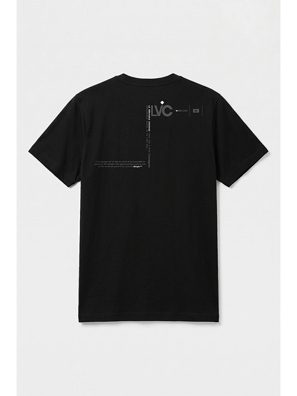 Siyah Standart Fit Baskılı Kısa Kollu Erkek T-shirt - 88440-1