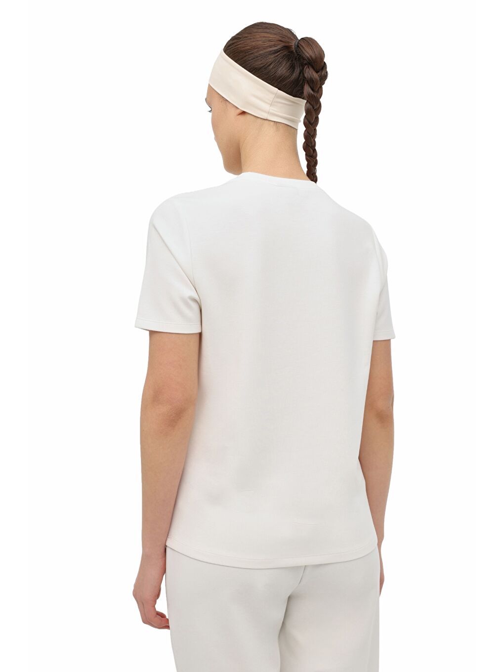 Bej WL 11SOFTY 6FX Ekru Kadın Kısa Kol T-Shirt-1