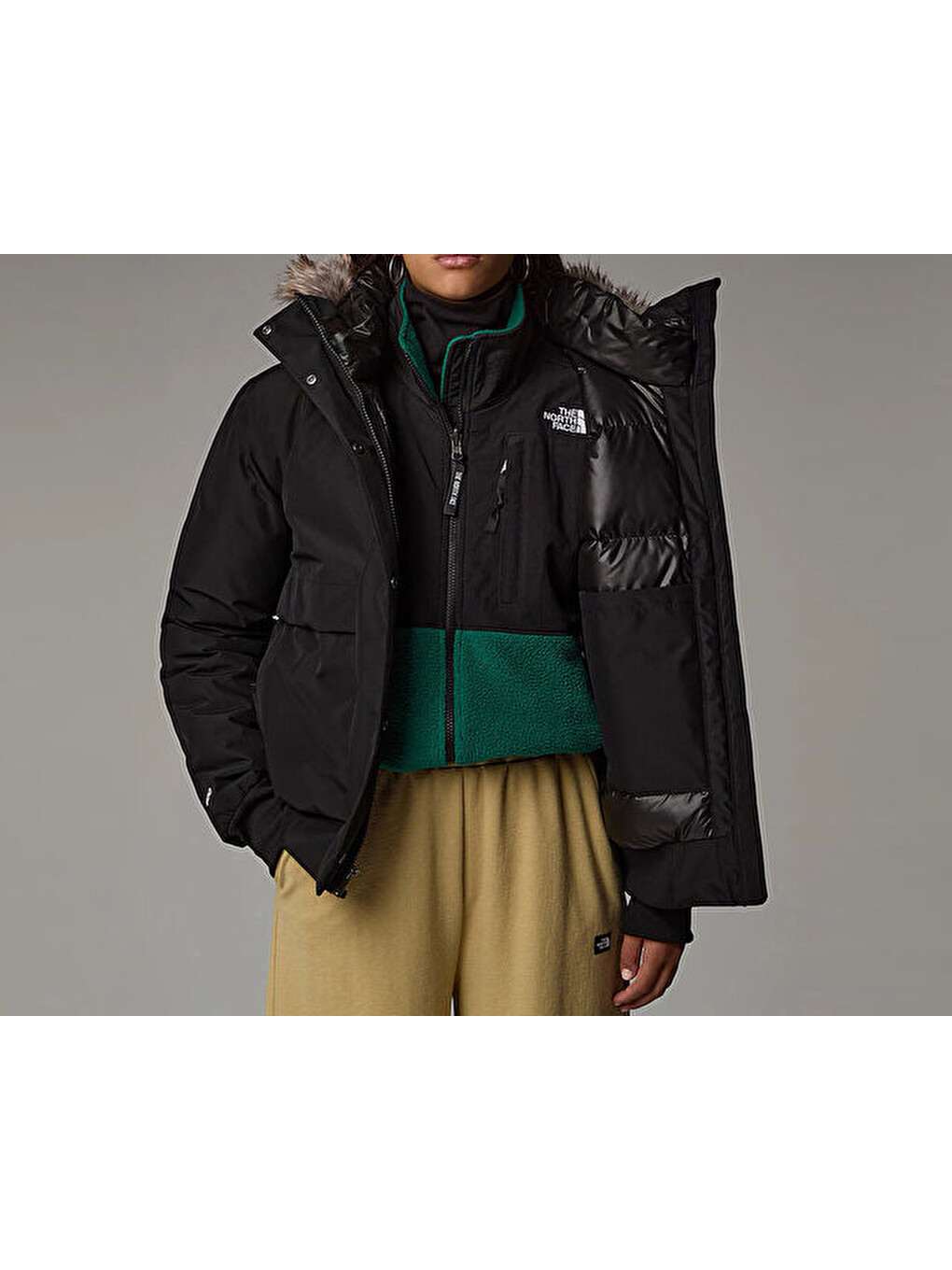 W Artic Bomber Kadın Outdoor Montu Nf0a84ıy4h01 Siyah-4
