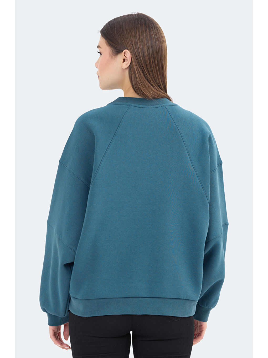 SLAZENGER VIA Kadın Sweatshirt Petrol - 1