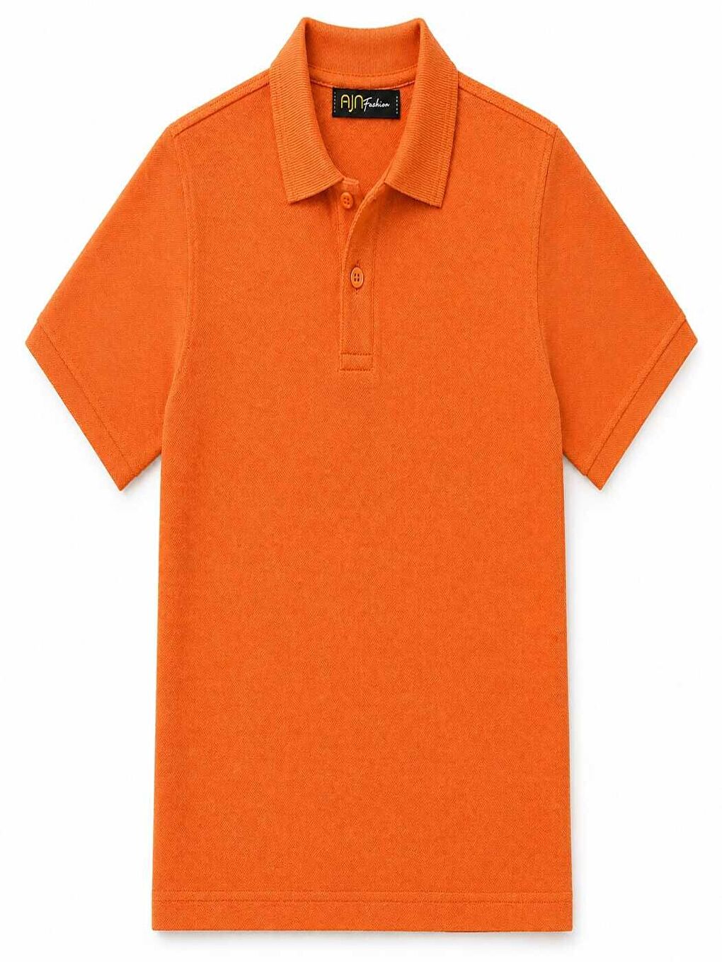 Turuncu Okul Tişört  Polo Yaka Kısa Kollu-1
