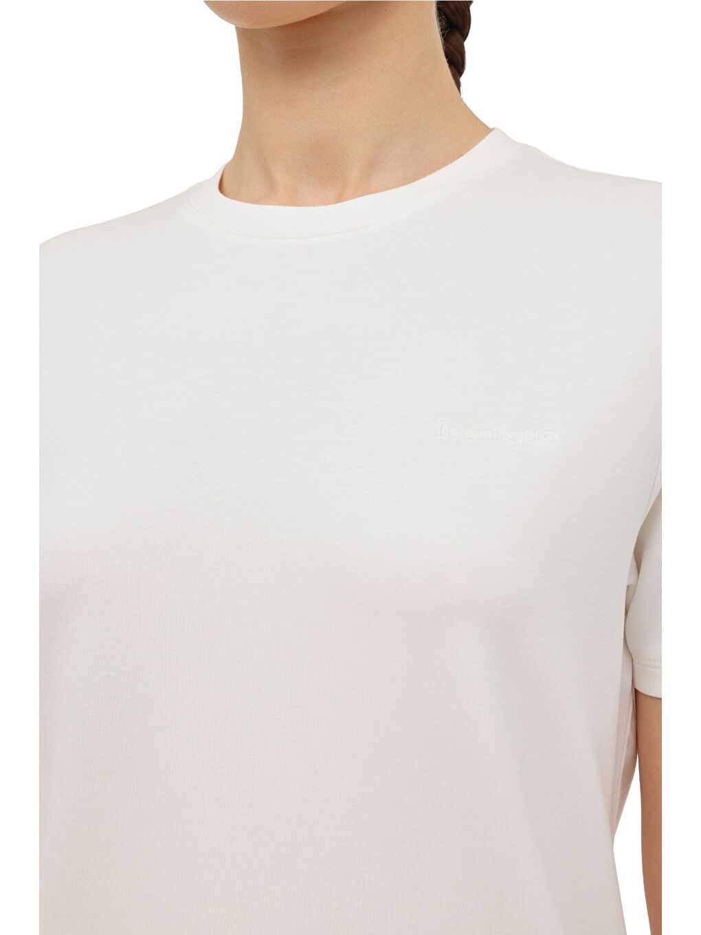 Bej WL 11SOFTY 6FX Ekru Kadın Kısa Kol T-Shirt-3