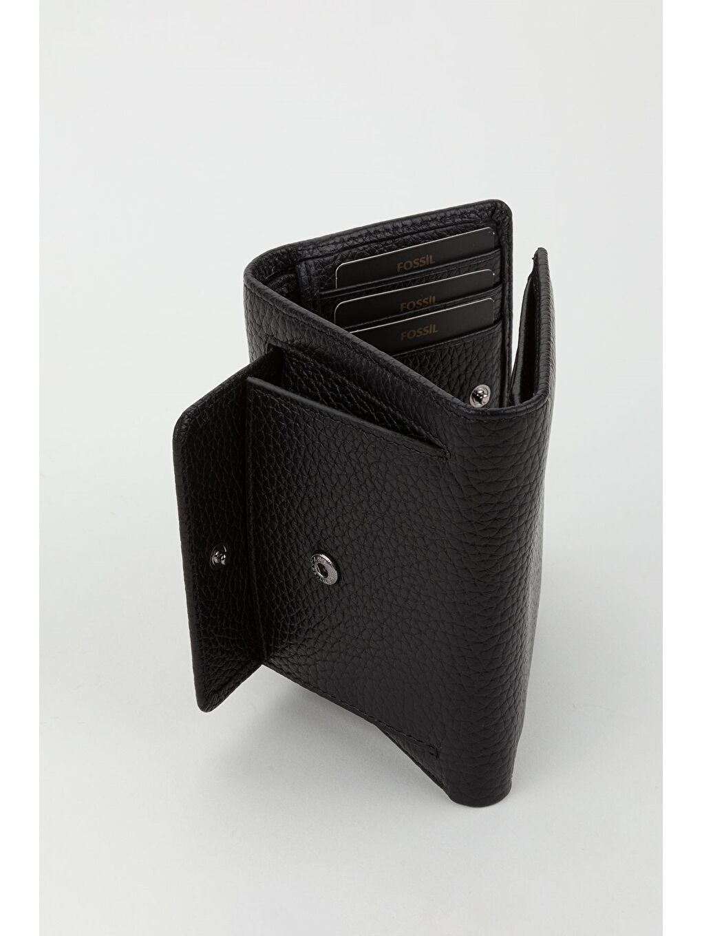 Siyah Kutulu Hakiki Deri Buz Mavi Kadın El Portföyü Kartlık Cüzdan-4