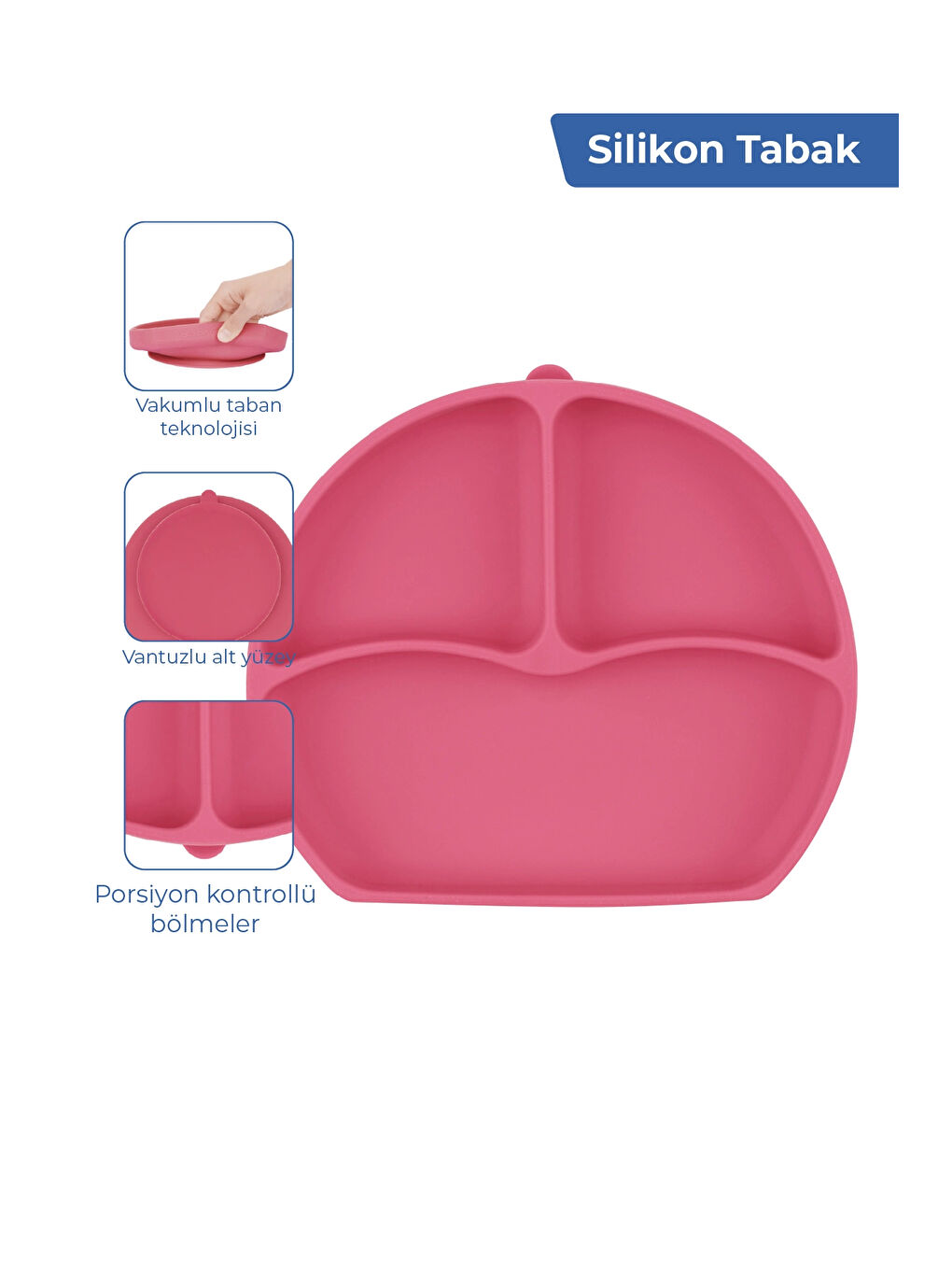 917 Silikon Beslenme Seti Silikon Kaşık Hediyeli-1