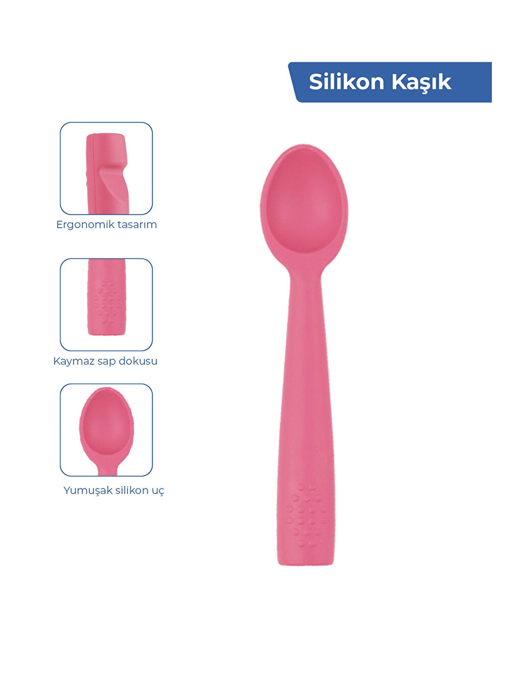 917 Silikon Beslenme Seti Silikon Kaşık Hediyeli-6