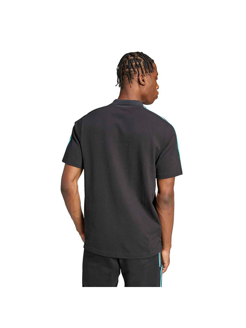 Mercedes DNA Erkek Siyah Polo Yaka Tişört-1