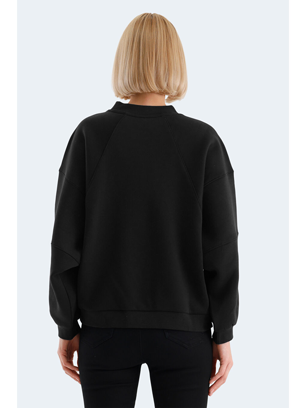 SLAZENGER VIA Kadın Sweatshirt Siyah - 1