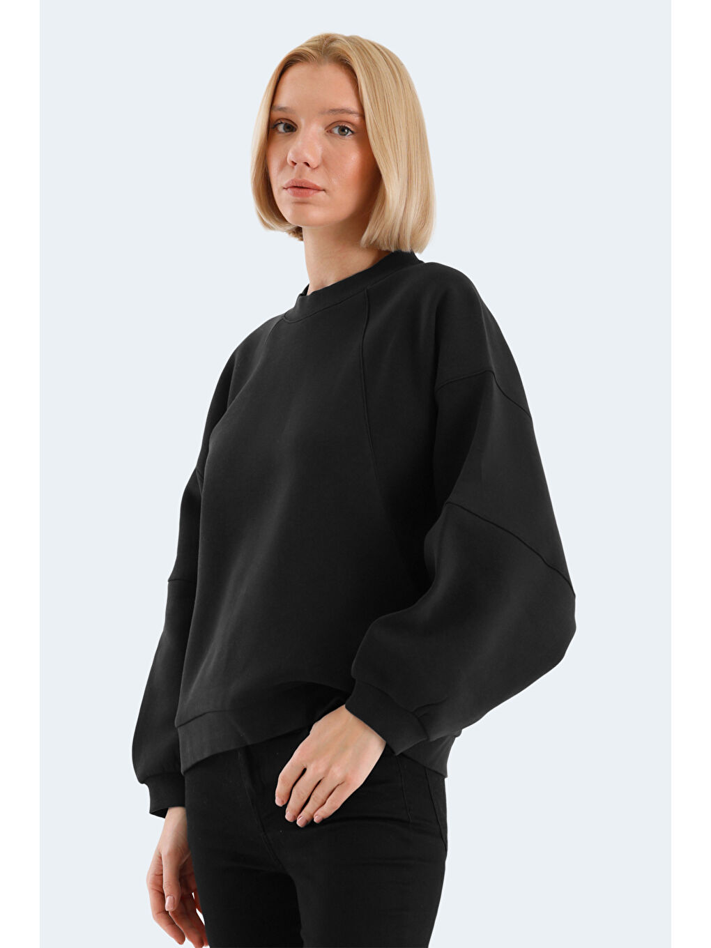 SLAZENGER VIA Kadın Sweatshirt Siyah - 2