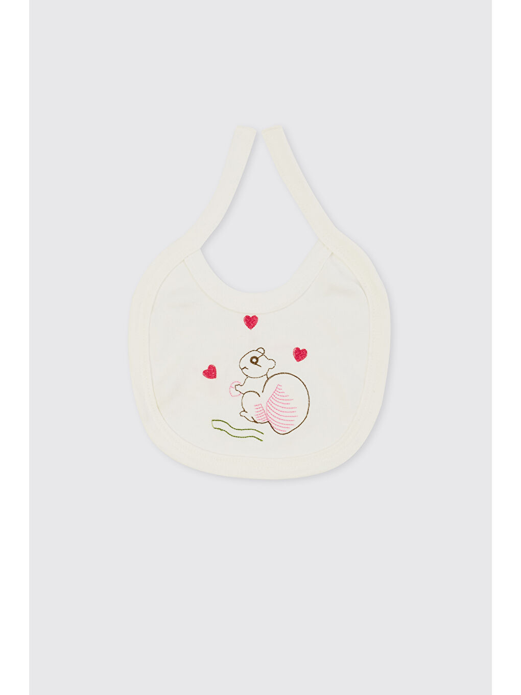 Yenidoğan Tavşan Detaylı Ekru 5'li Hastane Çıkış Seti-6