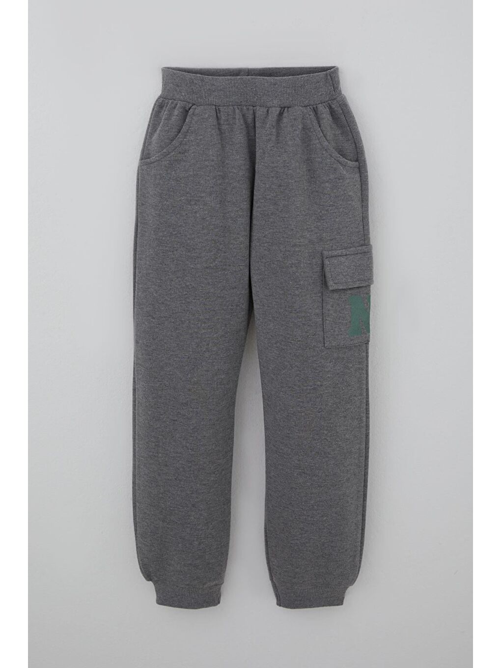 Erkek Çocuk Eşofman Takımı Şehir Konseptli Pantolonu Yan Cep Detaylı Mint Yeşili (4-9 Yaş)-2