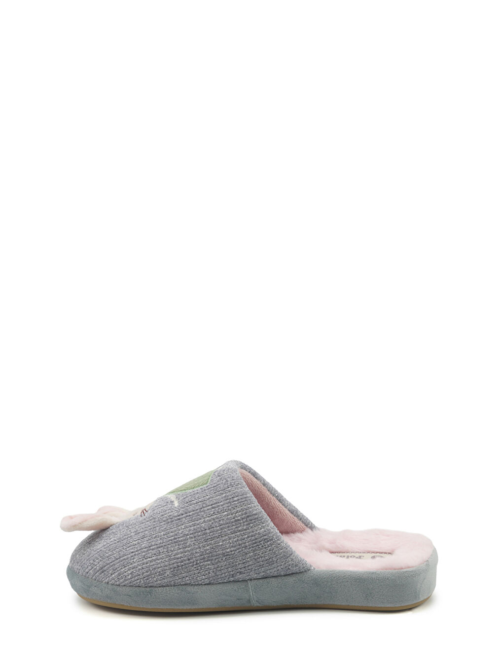 609054.Z5PR Gri Kadın Ev Terliği-2